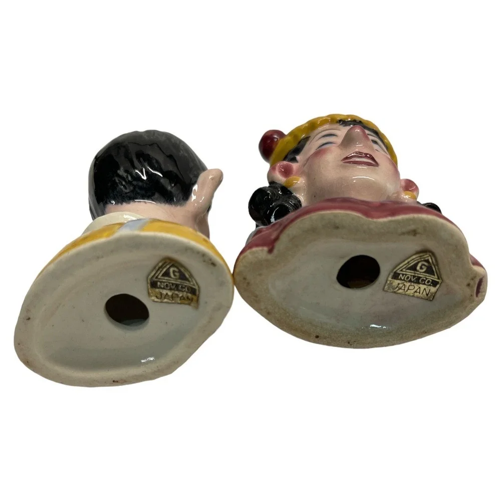 Enesco Rare Salt & Pepper‎ Shakers VTG Vintage Four Eye Made Japan